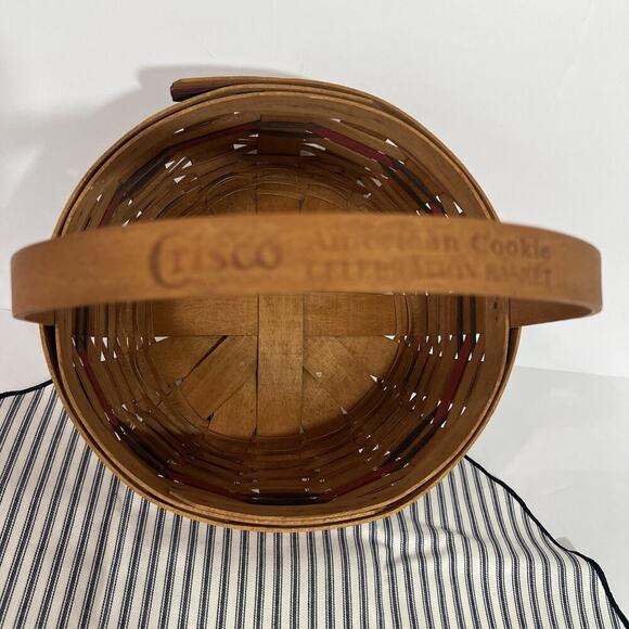 Longaberger Crisco American‎ Cookie Celebration Basket & Liner 1992 - Picture 4 of 12